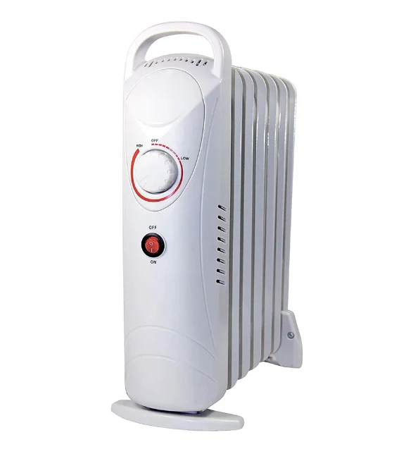 

Optimus H-6003 Portable Mini 700W Oil Filled Radiator Space Heater w/ Thermostat