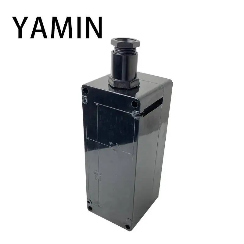 واقية من الانفجار EX 3P مفتاح بـزر دفع صندوق أسود هندسة البلاستيك التحكم في حالات الطوارئ وقف مؤشر ضوء 1NO 1NC