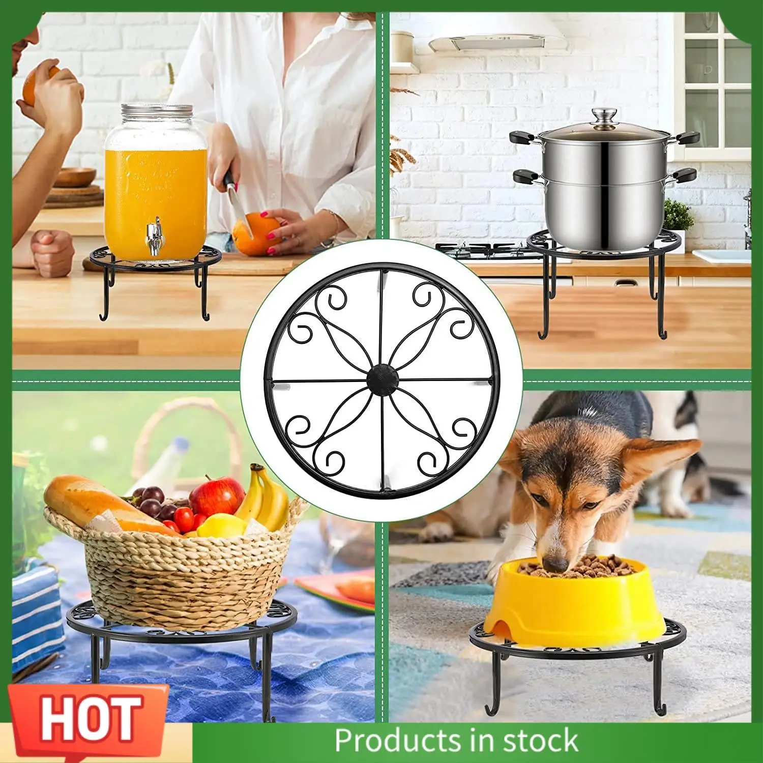 

A68G-5 Pack Metal Plant Stand For Outdoor & Indoor Plants For Multiple Plants , Rustproof