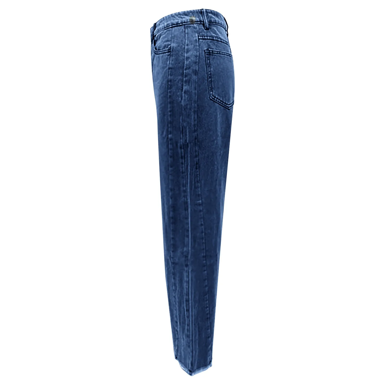 High-Waisted Straight-Leg Furred Jeans, Women'S New Fashion High-Waisted Wide-Leg Pants Jeans,Spring And Autumn For Women Y2k