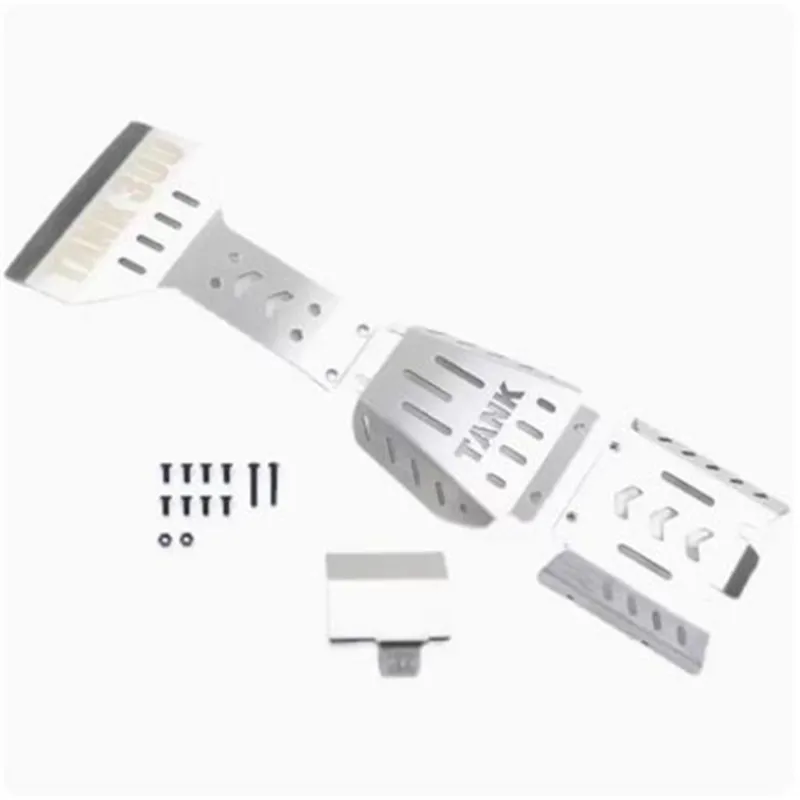 Stainless Steel Guard Plate Metal Armor Chassis Armor HD6089 For Traction Hobby 1/8 KM TANK300 RC Car