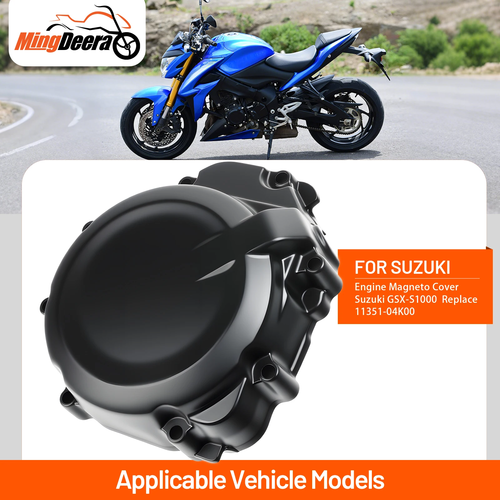 

Stator Cover Fit For Suzuki GSX-S1000 2016-2020 2019 2018 Aluminum Engine Cover Protective Case With Sealing Gasket Included