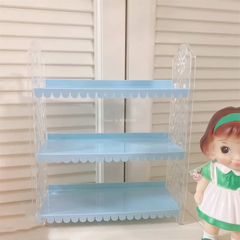 Desktop Organizing Storage Rack Girls Dormitory Storage Rack Children\'s Toys Dolls Blind Box Handicraft Decoration Display Stand