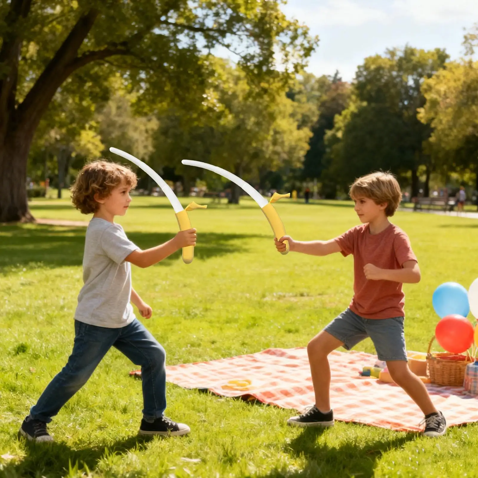 Zabawka antystresowa w kształcie banana drukowana w 3D, rozkładana, rekwizyty do zabawy w udawanie na Boże Narodzenie, kreatywne wysuwane noże rapier dla dzieci na scenę.
