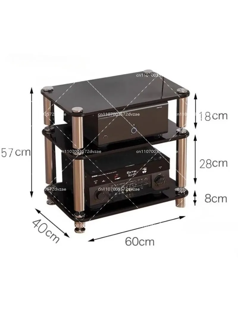 3 Tier Audio Rack Anti Vibration Amplifier Bracket 304 SUS Speaker Cabinet Frame E1 Board For Amplifiers Sound Box Audio Shelf