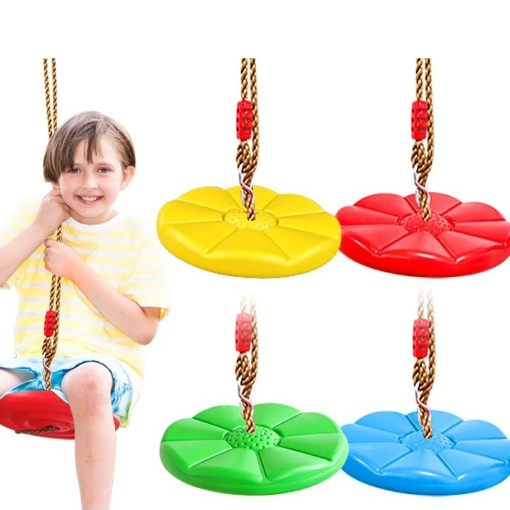 Height Adjustable Ropes Children's Disc Swing Indoor Outdoor Toys Fitness Equipment Kids Garden Swing Gifts