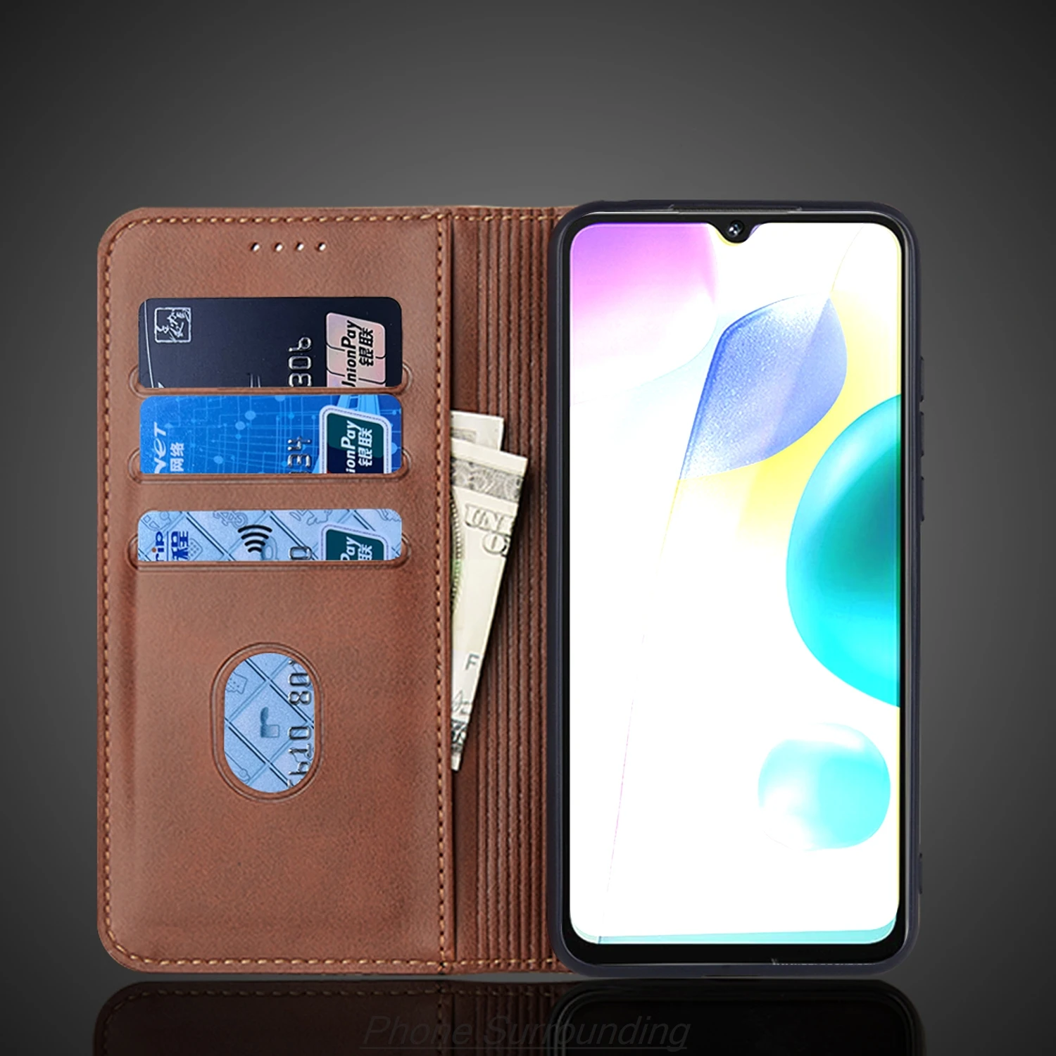 Leather Case for Xiaomi Redmi 14C / Redmi14C Flip Case Card Holder Holster Magnetic Attraction Cover Wallet Case Fundas Coque