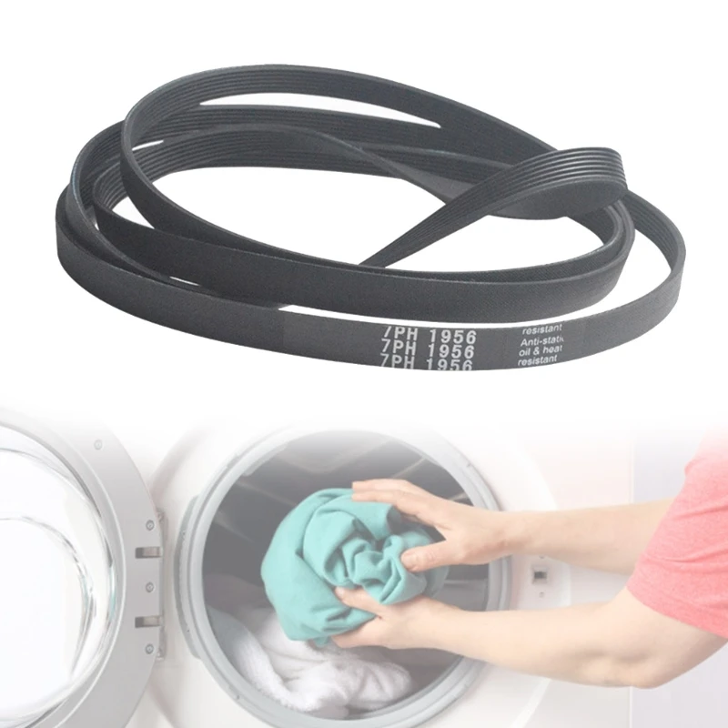 D0AB Household Laundry Accessory Quality Rubber Belt Reliable Repair Part 7PH1956 Replacement Belt Washer Belt