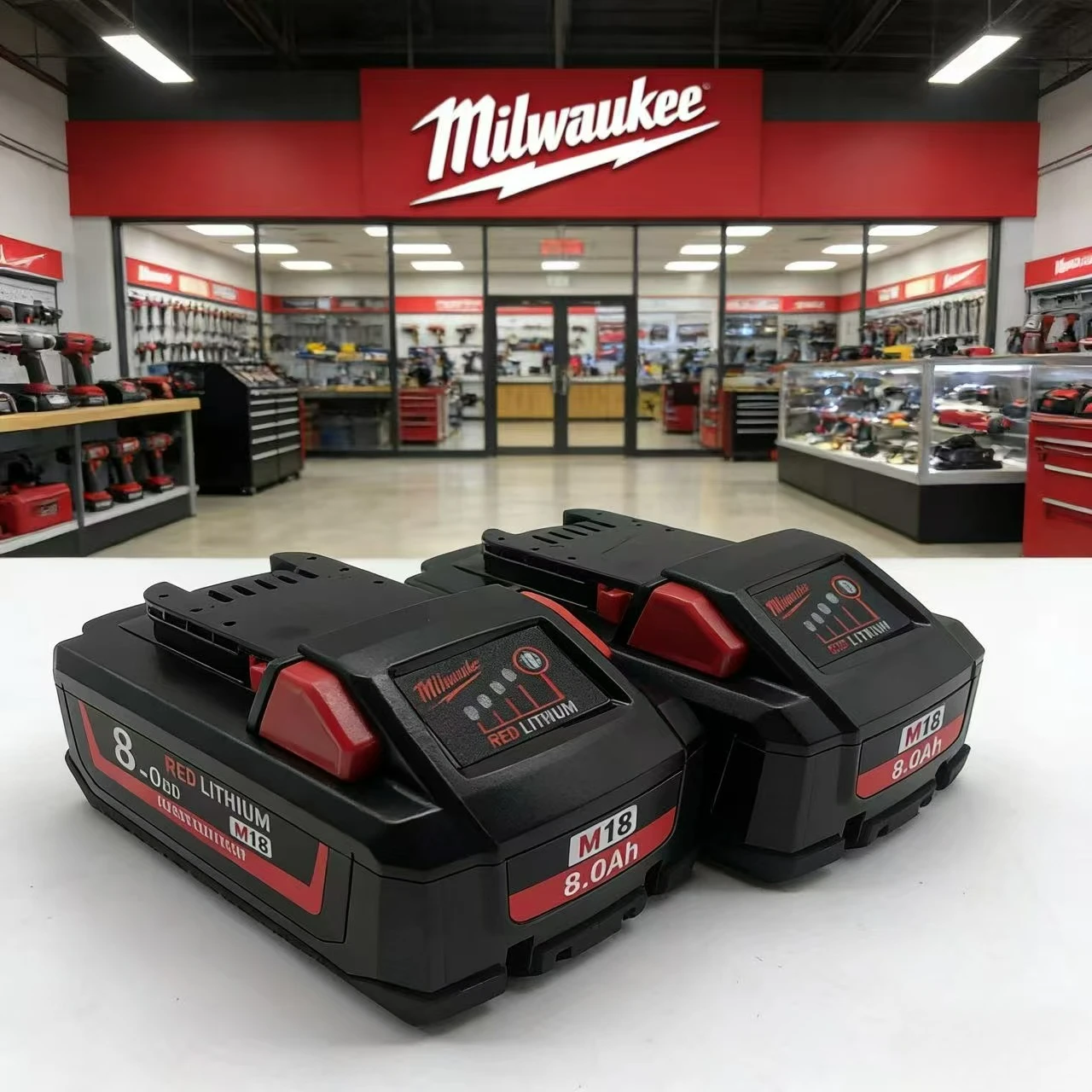 

High Performance Replacement Battery 5Ah 6Ah 8.8Ah 12Ah for Milwaukee Cordless Electric Tools Lithium Battery Durable Use