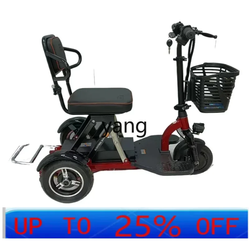 LTT folding three-wheeled battery car lightweight power single electric car small
