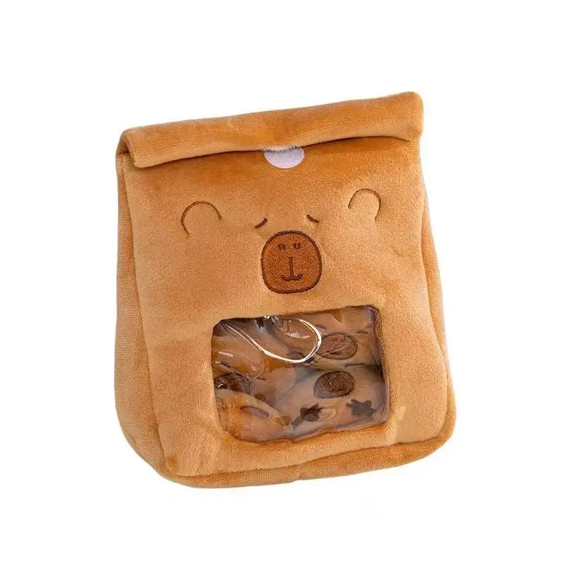 Cartoon Een Zak Van Capibara Snacks Pop Schattige Gevulde Capibara Pop Snack Tas Knuffels Creatieve Pudding Tas Kawaii Kids Geschenken