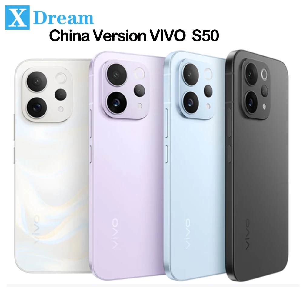 كاميرا خلفية VIVO S50 Snapdragon 8s Gen3 بدقة 50 ميجابكسل OIS 6500 مللي أمبير في الساعة 90 وات شحن فلاش 6.59 بوصة 120 هرتز AMOLED NFC IP68 IP69 #1