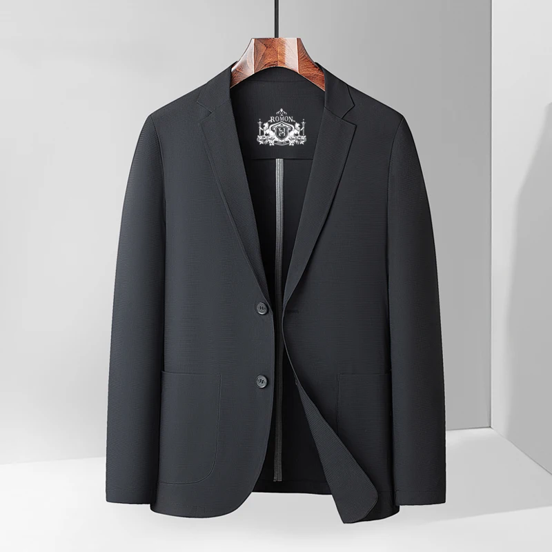 2026 Summer New Men's Blazer Thin Breathable Stretchy Sun Protection Casual Coat Outerwear Tops