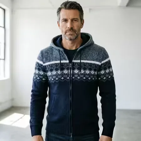 New Autumn and Winter Knitted Cardigan Men's Korean Version Loose Oversized Versatile Thread Jacket Men's Casual Jacket Trend
