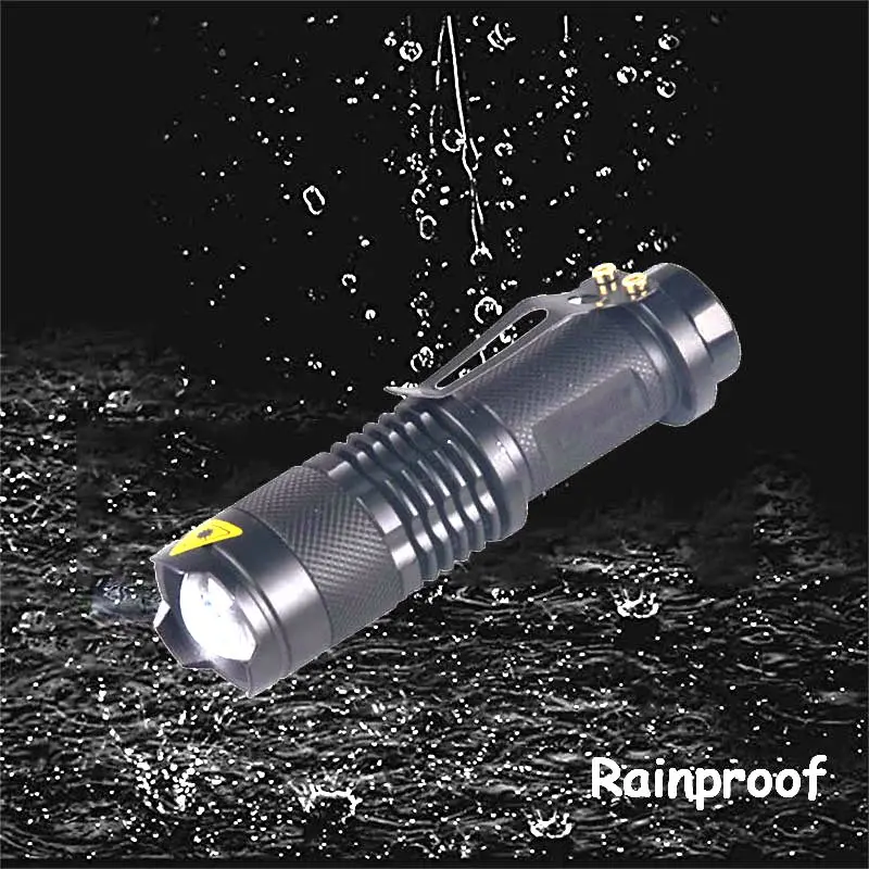 Mini Adjustable Zoom SK68 Red Light LED Flashlight Red Hunting Tactical Torch Zoomable Torch for Astronomy Hotel Camera Detector