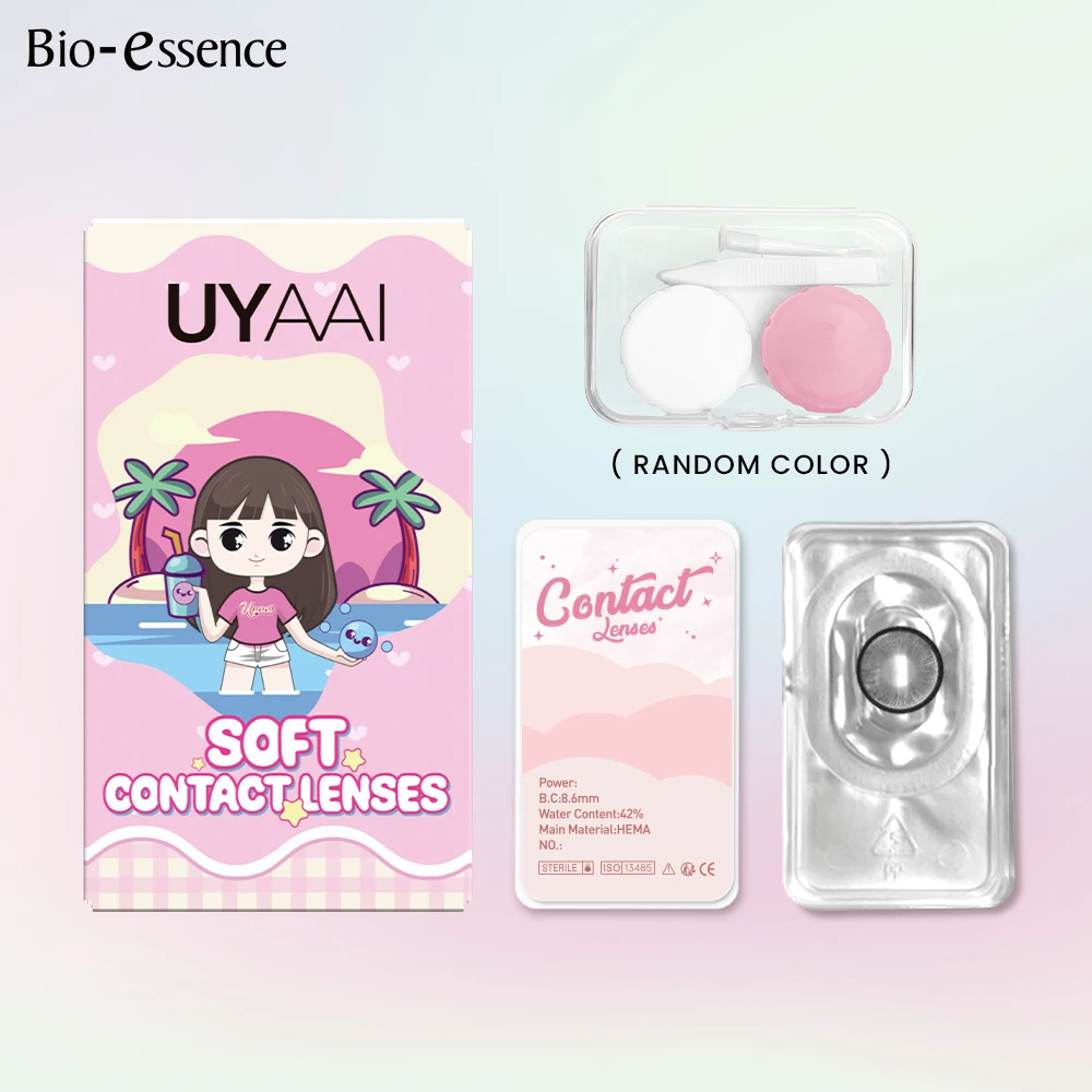 Bio-essense Colored Contact Lenses for Eyes Fashion Colored Contact Blue Eyes Lenses Korean Contacts Lenses Yearly Green Pupils