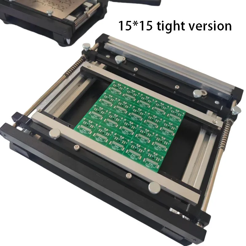 PCB Steel Mesh Solder Paste Printing Table Steel Sheet SMT Solder Paste Printing Manual Small Micro Screen Printing Machine view 3