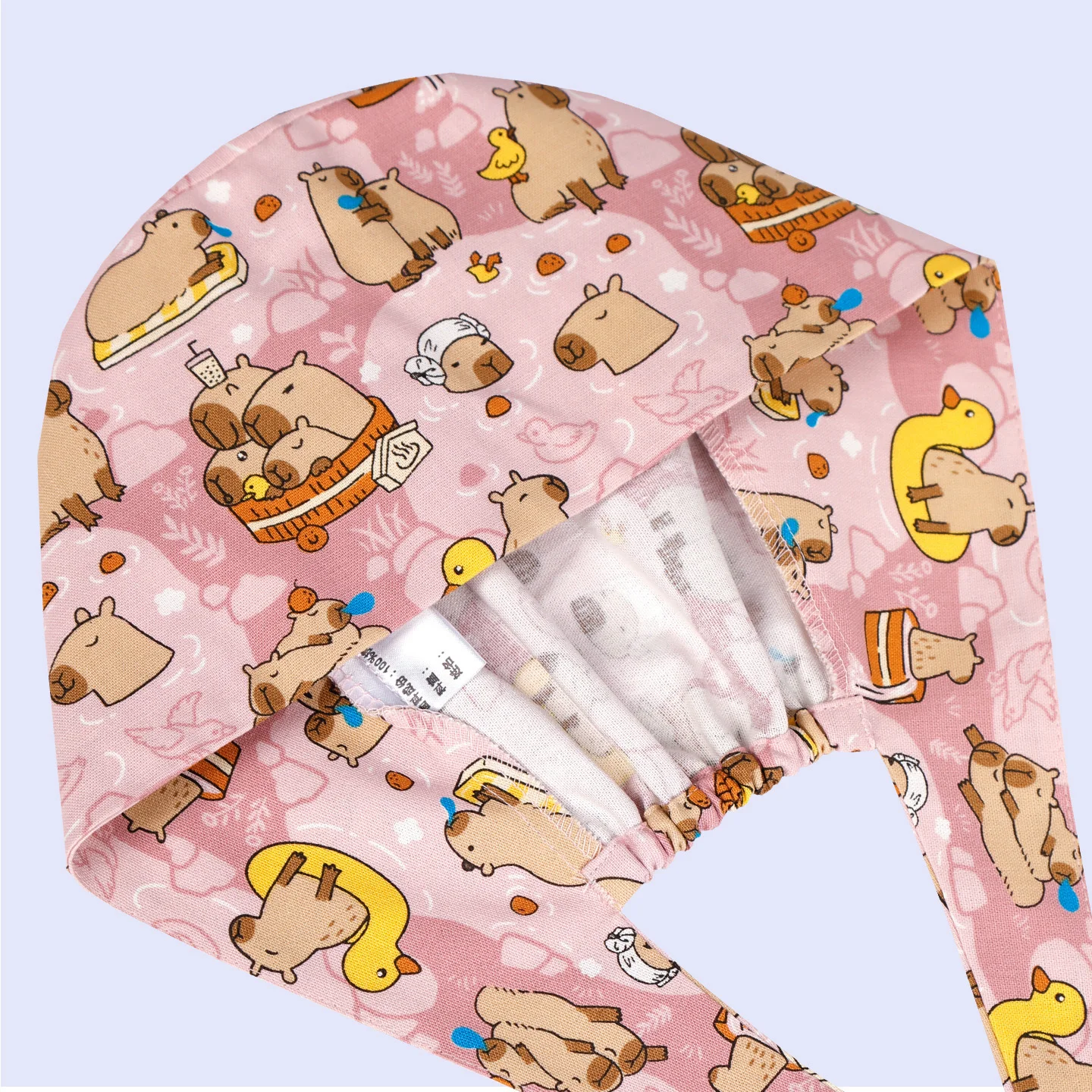 Leuke Patronen Scrub Caps Chirurgische Hoed Roze Vrouwen 100% Katoen Spa Ziekenhuis Tandheelkundige Medische Benodigdheden Operatiekamer Caps M1191