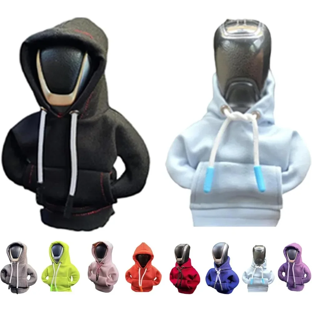 Universal Handbrake Cover Shifter Knob Hoodie Cover Car Interior Accessories Car Gear Handle Cover Shift Knob Hoodie Sweatshirt