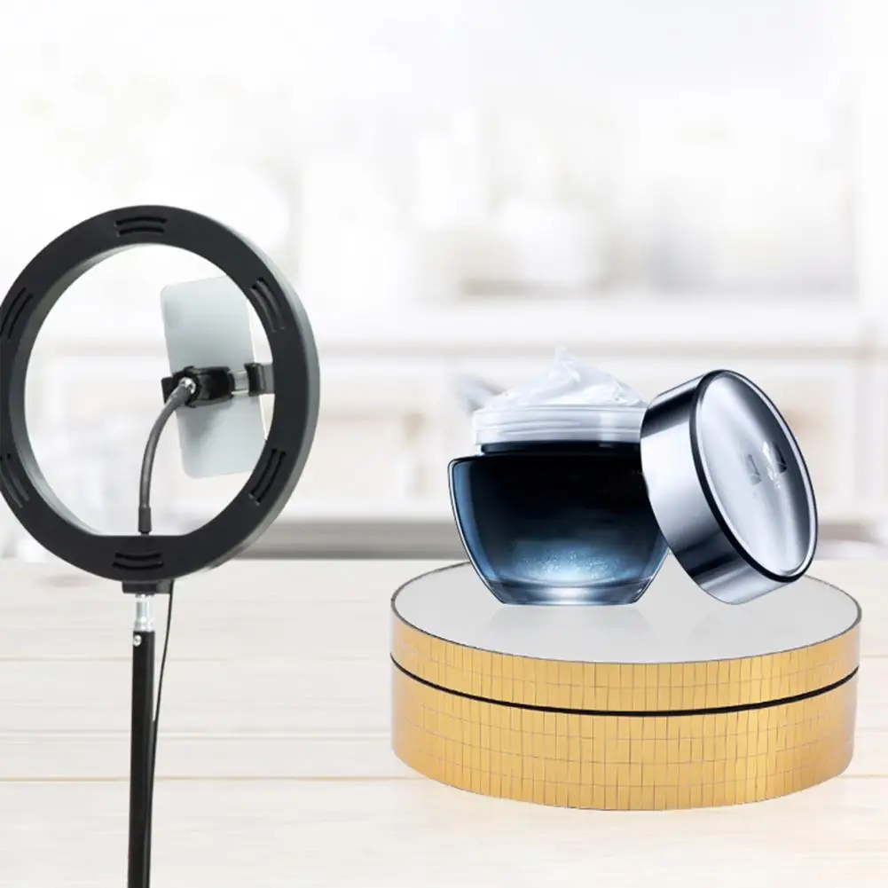 360°Rotating Stand Jewelry Spinner Display Stand Turn ABS Watch Turntable Display Stand Supplies Showcase Organizer