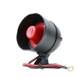 Bocina de alarma de coche, megáfono de voz de sirena, 12V, 15W, 20W, altavoz de Tweeter monofónico de seis tonos, cámara de sicurty, altavoces de conversación de 2 vías