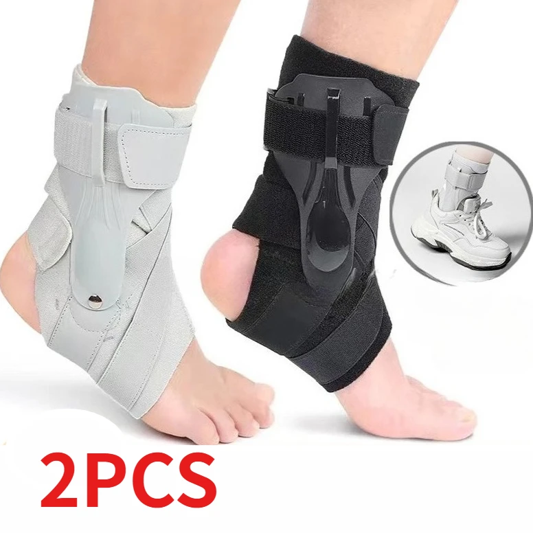 2/1pcs Ankle Brace for Sprained Ankle Support with Side Stabilizers for Men Women Ankle Splint Stabilizer Recovery Tendonitis