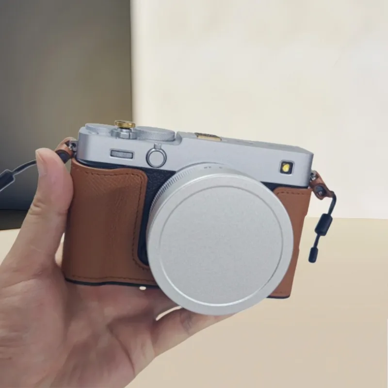 Metal Square Lens Hood With Metal Cap for Fujifilm Fujinon XF23mm F2.8 R WR - XE5 Camera