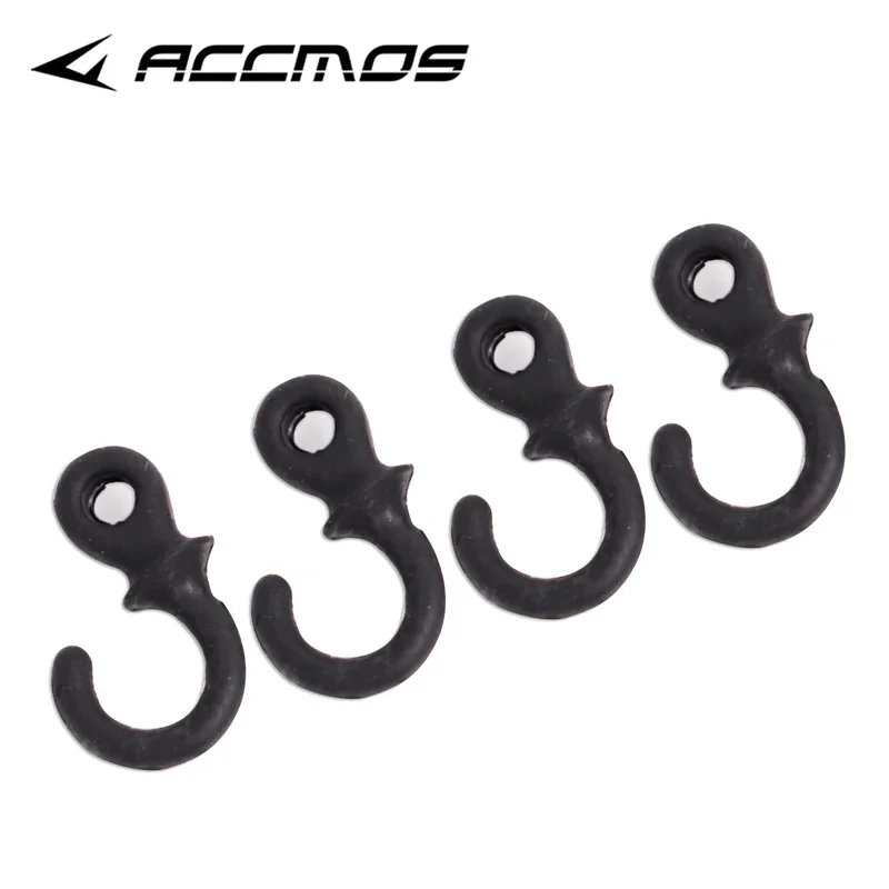 4 ชิ้นยิงธนู Bow String Shock Absorbing Stabilizer Compound Bow Damping แหวน Bowstring Damper ลดเสียงรบกวนการสั่น Silencer