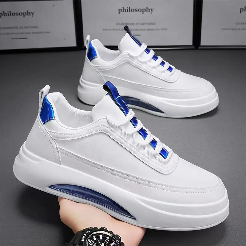 Men's shoes 2025 spring new trend versatile casual sports shoes men's thick soled shoes men