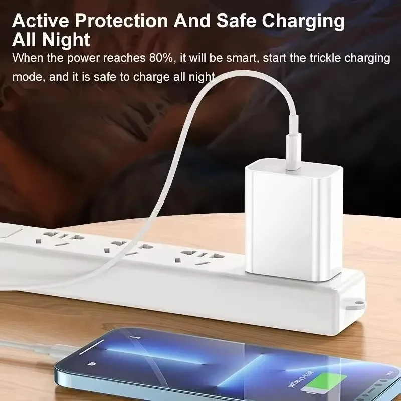 

35W PD USB-C Fast Travel Charger For iPhone 17 Air 16 15 14 13 12 11 Pro Max XS XR Samsung EU Plug Quick Charger With Retail Box