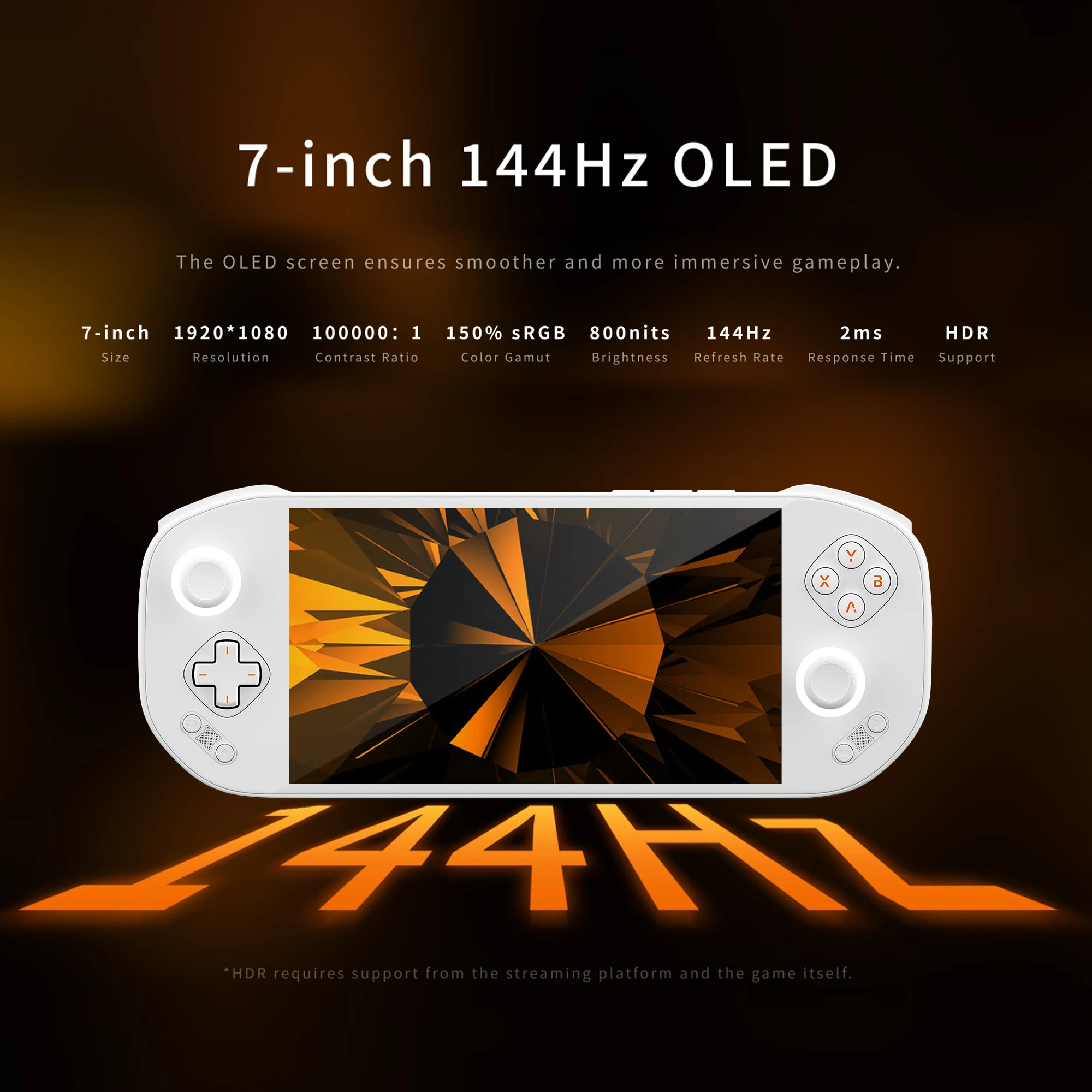 MangMi Pocket Max Game Console TMR Joystick Hall-Effect Trigger 1080P 7Inch AMOLED Touch Screen8000mAh Handheld Game Consoles