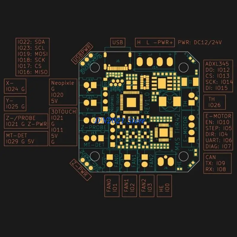 

Плата расширения материнской платы F3KE для 3D-печати для Klipper CAN Tool MKS THR36/THR42