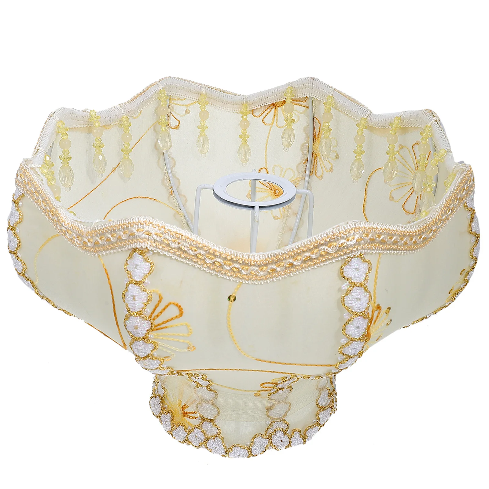 

Lamp Shade Retro Style Cloth Lampshade For Desk Floor Table Light Dust Protection Durable Elegant European Chic Decorative Cover