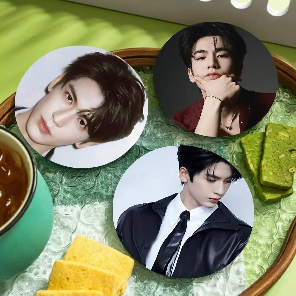 Hot Actor ZhangLingHe 1pc Pattern Coaster Tea Cup Heat Insulation Pad Anti-scalding Anti-slip Table Bowl Plate Mat