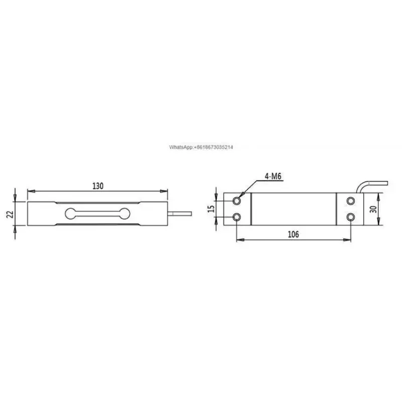 CZL 601 Wall-Mounted Load Cell Sensor High Precision 3-100KG Tensile Force Measurement Telemetry for Industrial Use