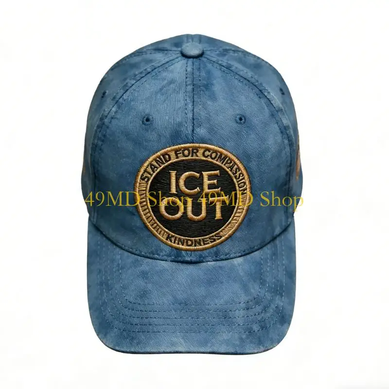 49MD Elegant Embroidered Cotton Hat Lightweight Build Great For Daily tasks