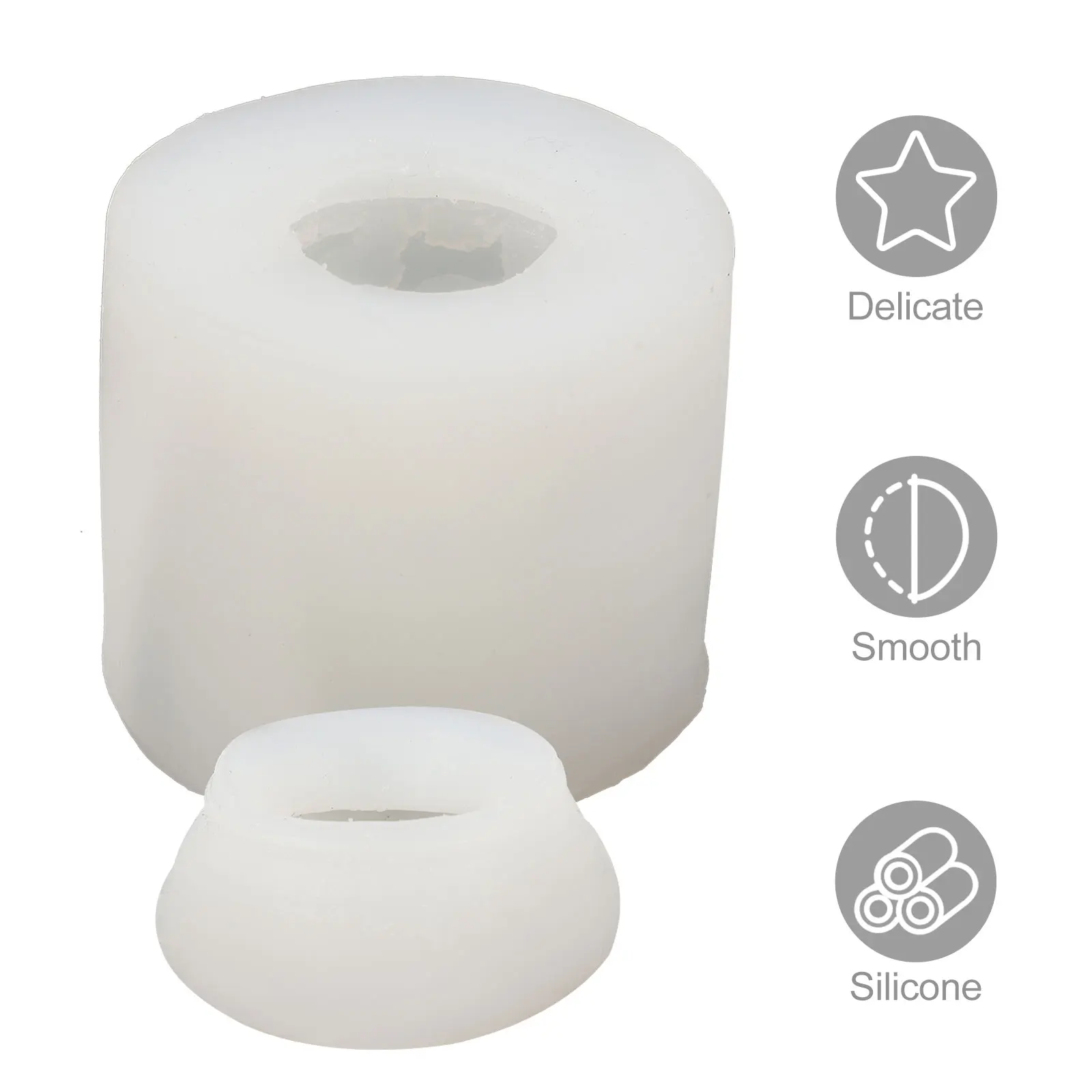 

Silicone C Mold for Making Aroma Scented C les Christmas DIY Supplies Flexible Reusable Wax Molding Craft Tools