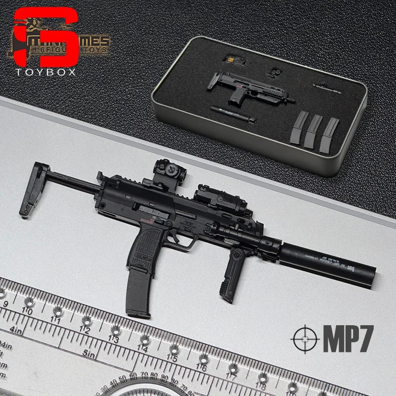 Mini Times Toys 1/6 MK16 MK17 MP7 Plastikowy Model Broni Akcesoria Sceniczne Zabawka dla 12-calowych Figuraków Żołnierzy i Lalek