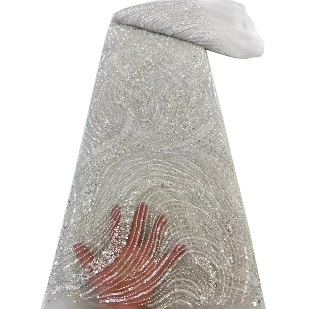 الأفريقي الفاخرة صبغ مطرز المطرزة الدانتيل المواد شمسيّة دانتيل عالية الجودة أنيقة مطرز أقمشة الدانتيل مع الترتر لفستان الحفلات