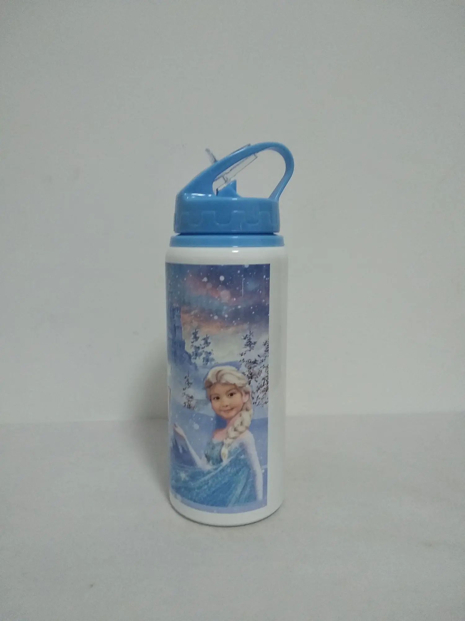 600ML Bottle 8 Colors with Straw DIY Customized Colorful Print LOGO Name for Kids Photo Cartoon Images Discount for Big Quantity