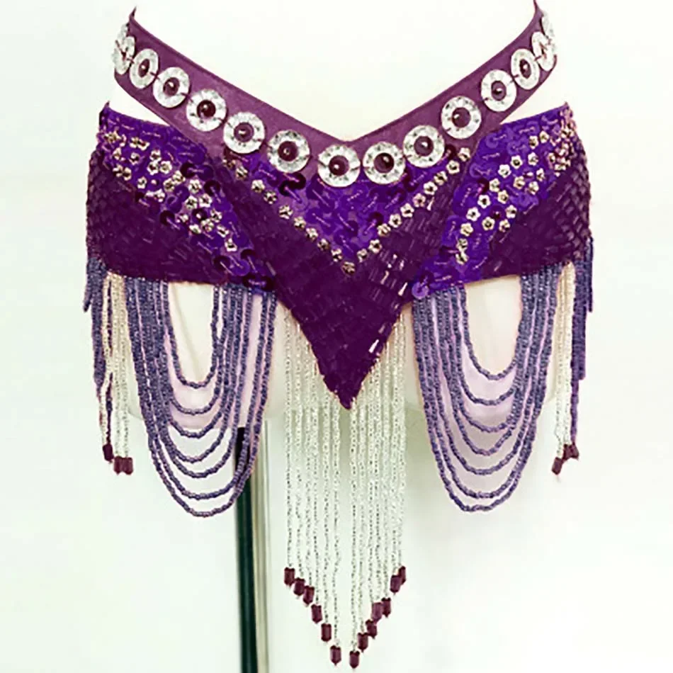 Belly Dance Accessories Waist Chain Seal Belt Exercise Costume Lengthened and Widened Hip Scarf For Stage Performance