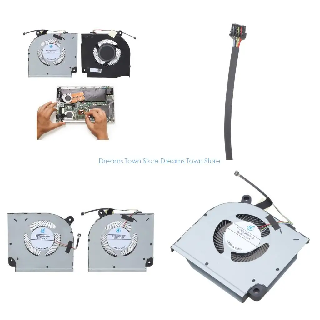 

HX6A Laptop Cooling Fan Metal Heat Sink System For RMG2104 AJ 2021 3050 3060 DC5V 0.5A CPU GPU Thermal Management
