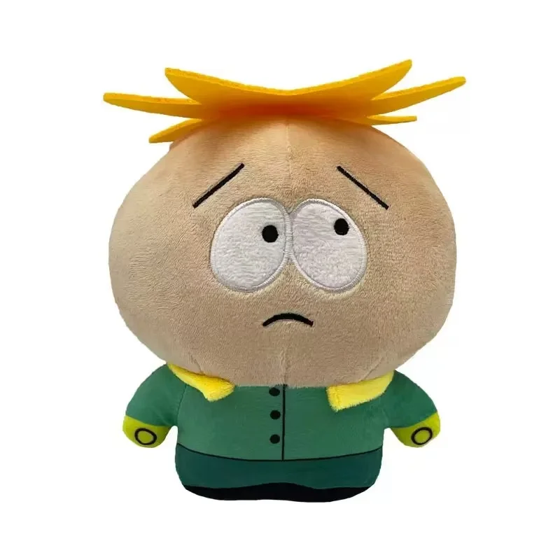 Cute Sad‑Expression Cartoon Character Plush Doll Green Top Soft Stuffed Figure Toy Home Decor Collectible Kids Birthday Gift