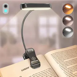 Luz Ámbar portátil para lectura de libros, lámpara Led regulable para mesita de noche, cuidado ocular, novedad de 2023