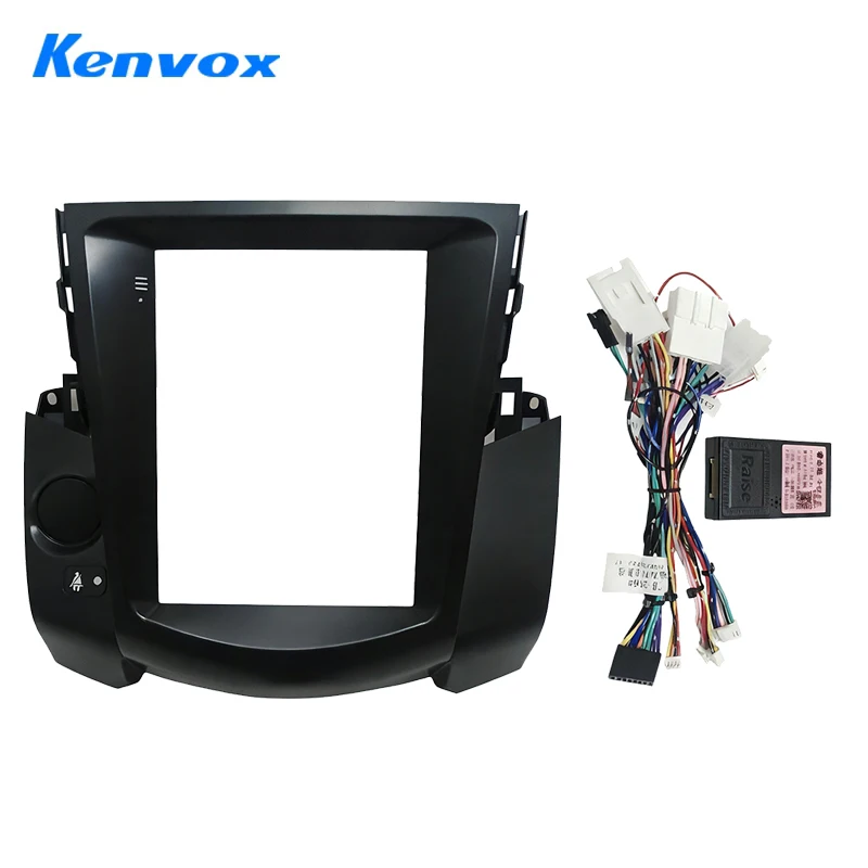 

Kenvox 9,7-дюймовый автомобильный радиоприемник Tesla с вертикальным экраном, лицевая рамка для Toyota 2009-2013 RAV4, комплект приборной панели, адаптер жгута проводов