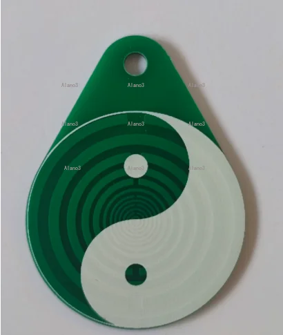 5Pcs Double-Sided Droplet Polarizing Discs, 3cm MWO Optical Multi-Wave Oscillator Antenna Pendants