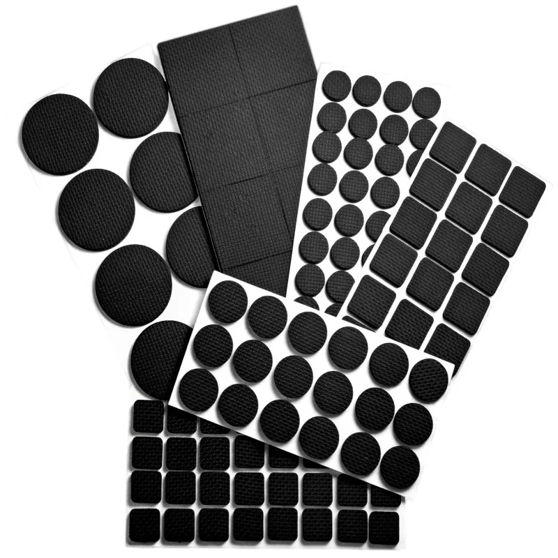 DIY Rubber Pads For Chair Leg Furniture Anti Slip Mat Bumper Damper Self Adhesive Table Feet Protector Floor Protector Pads