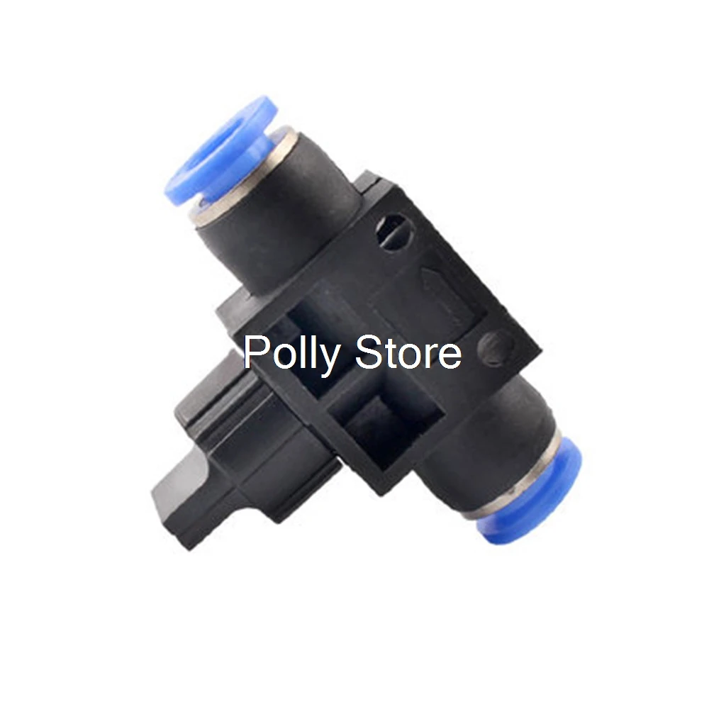 1PC Pneumatic Air 2 Way Quick Fittings Push Connector Tube Hose Plastic HVFF 4 6 8 10 12mm Pneumatic Parts