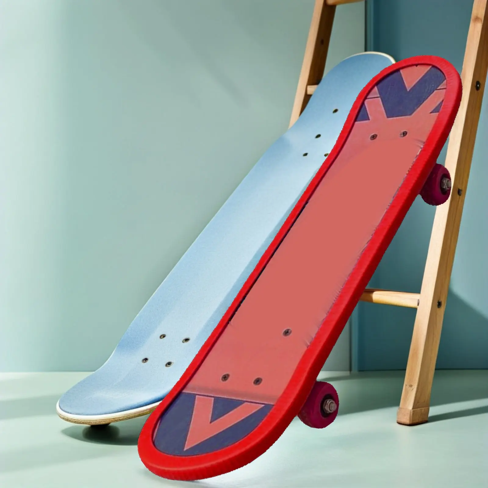 

4Pcs Skateboard Deck Guards Protector Heavy Elastic Shock Absorbing Bumper Strip Tail Edge Protector for Cruiser Longboards