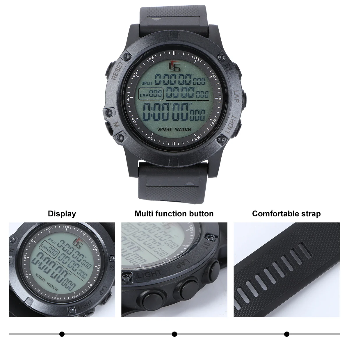 

Luminous Stopwatch 0.01 Second Precision Timer For Sports Games Lightweight Durable Soccer Referee Chronograph Instrument